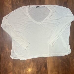 White Brandy Melville oversized long sleeve